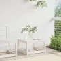 Massiver Gartenhocker aus weißem Kiefernholz von , Outdoor-Sofas - Ref: Foro24-844680, Preis: 48,90 €, Rabatt: %