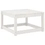 Massiver Gartenhocker aus weißem Kiefernholz von , Outdoor-Sofas - Ref: Foro24-844680, Preis: 48,90 €, Rabatt: %