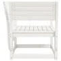 Gartenstuhl aus massivem weißem Kiefernholz von , Outdoor-Sofas - Ref: Foro24-844675, Preis: 94,51 €, Rabatt: %