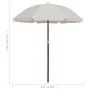Parasol with sand-colored steel pole 180 cm by vidaXL, Umbrellas - Ref: Foro24-47798, Price: 29,20 €, Discount: %
