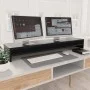 Tischhalterung für schwarzen Sperrholzschirm 100x24x13 cm von vidaXL, Monitor- und TV-Ständer - Ref: Foro24-800334, Preis: 40...
