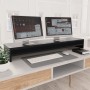 Tischhalterung für schwarzen Sperrholzschirm 100x24x13 cm von vidaXL, Monitor- und TV-Ständer - Ref: Foro24-800334, Preis: 41...