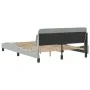 Bed frame with light gray velvet headboard 140x190cm by , Beds and slatted bases - Ref: Foro24-373172, Price: 147,92 €, Disco...