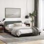 Dark gray fabric bed frame with headboard 140x190 cm by , Beds and slatted bases - Ref: Foro24-373166, Price: 173,74 €, Disco...