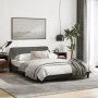 Dark gray fabric bed frame with headboard 140x190 cm by , Beds and slatted bases - Ref: Foro24-373166, Price: 170,50 €, Disco...