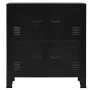 Baúl de almacenaje industrial acero negro 75x40x80 cm de vidaXL, Baúles de almacenamiento - Ref: Foro24-145358, Precio: 146,5...