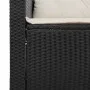 Garden sofa and cushion set 5 pieces black acacia synthetic rattan by , Garden sets - Ref: Foro24-3213537, Price: 446,37 €, D...