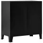 Baúl de almacenaje industrial acero negro 75x40x80 cm de vidaXL, Baúles de almacenamiento - Ref: Foro24-145358, Precio: 146,5...