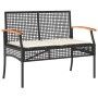 5-teiliges Gartenmöbel-Set mit schwarzen synthetischen Rattankissen von , Gartensets - Ref: Foro24-3213568, Preis: 418,49 €, ...