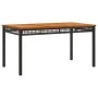 7-piece garden dining set and black synthetic rattan cushions by , Garden sets - Ref: Foro24-3213563, Price: 486,67 €, Discou...