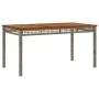 Set comedor de jardín 3 piezas con cojines ratán sintético gris de , Conjuntos de jardín - Ref: Foro24-3213575, Precio: 359,3...