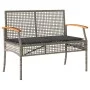3-piece garden dining set with gray synthetic rattan cushions by , Garden sets - Ref: Foro24-3213575, Price: 359,32 €, Discou...