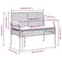 3-piece garden dining set with gray synthetic rattan cushions by , Garden sets - Ref: Foro24-3213575, Price: 359,32 €, Discou...