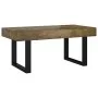 MDF and iron coffee table dark brown and black 90x45x40 cm by vidaXL, Coffee table - Ref: Foro24-286100, Price: 97,15 €, Disc...