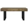 MDF and iron coffee table dark brown and black 90x45x40 cm by vidaXL, Coffee table - Ref: Foro24-286100, Price: 97,15 €, Disc...