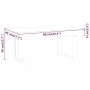 Couchtisch aus MDF und Eisen, dunkelbraun und schwarz, 90 x 45 x 40 cm von vidaXL, Couchtisch - Ref: Foro24-286100, Preis: 97...