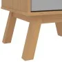 Mesita de noche OLDEN madera maciza de pino gris y marrón de , Mesitas de noche - Ref: Foro24-358583, Precio: 70,58 €, Descue...