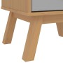 OLDEN bedside table solid gray and brown pine wood by , Nightstands - Ref: Foro24-358583, Price: 69,32 €, Discount: %
