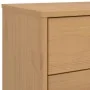 OLDEN bedside table solid brown pine wood by , Drawers - Ref: Foro24-358588, Price: 141,74 €, Discount: %