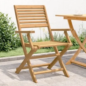 Folding garden chairs 4 pcs acacia wood 54.5x61.5x86.5cm by , Garden chairs - Ref: Foro24-365738, Price: 170,20 €, Discount: %