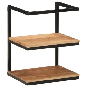 Wandregal aus massivem Akazienholz und Eisen, 40 x 30 x 50 cm von , Badezimmermöbel - Ref: Foro24-372749, Preis: 49,13 €, Rab...