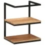Estante de pared madera maciza de acacia y hierro 40x30x50 cm de , Muebles de baño - Ref: Foro24-372749, Precio: 48,91 €, Des...