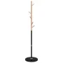 Perchero de hierro con recubrimiento en polvo negro 172 cm de , Percheros para sombreros y abrigos - Ref: Foro24-377087, Prec...