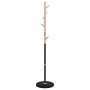 Garderobe aus schwarz pulverbeschichtetem Eisen, 172 cm von , Hut- und Garderobenständer - Ref: Foro24-377087, Preis: 44,19 €...
