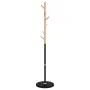 Perchero de hierro con recubrimiento en polvo negro 172 cm de , Percheros para sombreros y abrigos - Ref: Foro24-377087, Prec...