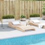 Liege aus massivem Kiefernholz, 205 x 80 x 31,5 cm von , Liegen - Ref: Foro24-832584, Preis: 123,03 €, Rabatt: %