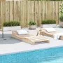 Liege aus massivem Kiefernholz, 205 x 80 x 31,5 cm von , Liegen - Ref: Foro24-832584, Preis: 121,48 €, Rabatt: %