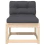 Garden sofa with solid pine wood cushions by , Outdoor sofas - Ref: Foro24-844689, Price: 71,75 €, Discount: %