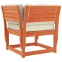 Armlehnenkissen für Gartensofa, massives Kiefernholz, braunes Wachs von , Outdoor-Sofas - Ref: Foro24-844696, Preis: 120,12 €...