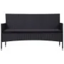 4-piece garden furniture set and black synthetic rattan cushions by vidaXL, Garden sets - Ref: Foro24-45891, Price: 231,92 €,...