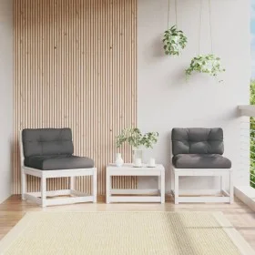 Gartensofas mit Kissen 2 Stück aus massivem weißem Kiefernholz von , Outdoor-Sofas - Ref: Foro24-844705, Preis: 150,17 €, Rab...