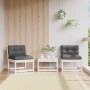 Garden sofas with cushions 2 pcs solid white pine wood by , Outdoor sofas - Ref: Foro24-844705, Price: 151,52 €, Discount: %