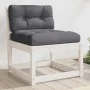 Garden sofas with cushions 2 pcs solid white pine wood by , Outdoor sofas - Ref: Foro24-844705, Price: 150,17 €, Discount: %