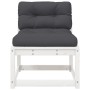 Garden sofas with cushions 2 pcs solid white pine wood by , Outdoor sofas - Ref: Foro24-844705, Price: 151,52 €, Discount: %