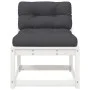 Garden sofas with cushions 2 pcs solid white pine wood by , Outdoor sofas - Ref: Foro24-844705, Price: 150,17 €, Discount: %