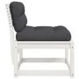 Garden sofas with cushions 2 pcs solid white pine wood by , Outdoor sofas - Ref: Foro24-844705, Price: 150,17 €, Discount: %