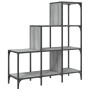 Sonoma-Regal aus Holzwerkstoff und grauem Metall, 92 x 30 x 102 cm von , Bücherregale und Regale - Ref: Foro24-845439, Preis:...