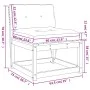 Garden sofas with cushions 2 pcs solid white pine wood by , Outdoor sofas - Ref: Foro24-844705, Price: 150,17 €, Discount: %