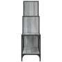 Sonoma-Regal aus Holzwerkstoff und grauem Metall, 92 x 30 x 102 cm von , Bücherregale und Regale - Ref: Foro24-845439, Preis:...