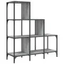 Estantería madera ingeniería y metal gris Sonoma 92x30x102 cm de , Librerías y estanterías - Ref: Foro24-845439, Precio: 65,0...
