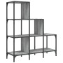 Sonoma-Regal aus Holzwerkstoff und grauem Metall, 92 x 30 x 102 cm von , Bücherregale und Regale - Ref: Foro24-845439, Preis:...