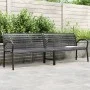 Double steel and WPC garden bench 231 cm by , garden benches - Ref: Foro24-366538, Price: 311,83 €, Discount: %