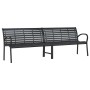Double steel and WPC garden bench 231 cm by , garden benches - Ref: Foro24-366538, Price: 318,34 €, Discount: %