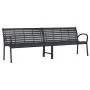 Double steel and WPC garden bench 231 cm by , garden benches - Ref: Foro24-366538, Price: 311,83 €, Discount: %