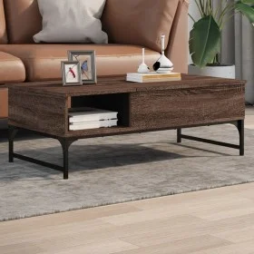 Brauner Couchtisch aus Metallwerkstoff, 100 x 50 x 35 cm von , Couchtisch - Ref: Foro24-845395, Preis: 68,06 €, Rabatt: %