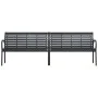Double steel and WPC garden bench 231 cm by , garden benches - Ref: Foro24-366538, Price: 311,83 €, Discount: %